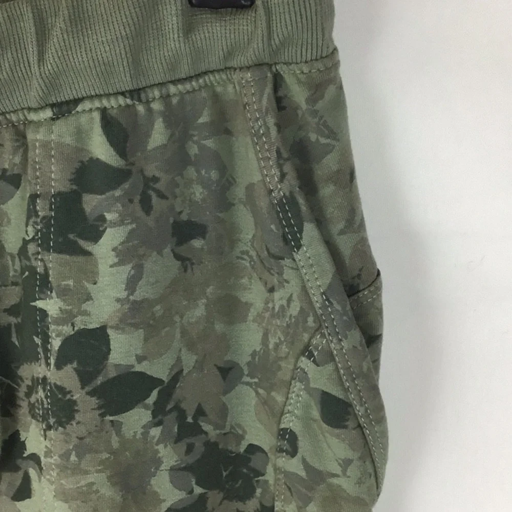Anthropologie Saturday Sunday Green Floral Joggers - Picture 7 of 12